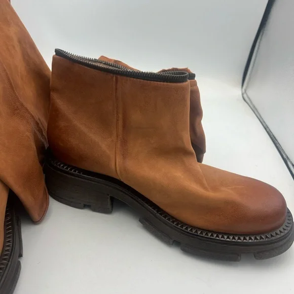 A.S.98 Larrie Convertible Boot Women’s Size 8 EU39 Whiskey Brown Leather NWT - Picture 4 of 13